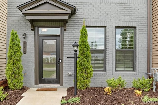 1906 Chartermark Dr, Midlothian, VA 23114 - doorway to property featuring brick siding