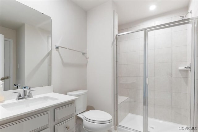 1906 Chartermark Dr, Midlothian, VA 23114 - bathroom with a stall shower, toilet, and vanity