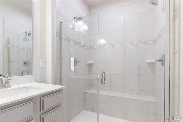 1906 Chartermark Dr, Midlothian, VA 23114 - bathroom featuring vanity and a shower stall