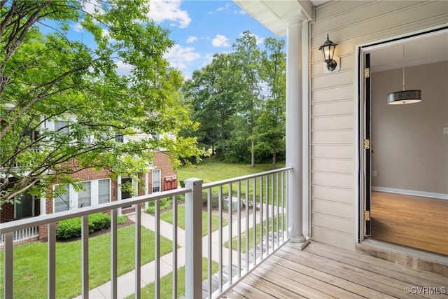 view of balcony