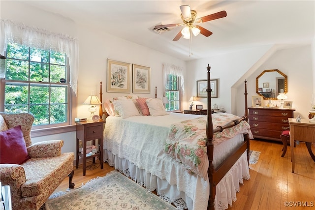 7290 Hill View Dr, Mechanicsville, VA 23111 - bedroom featuring light wood-style floors and ceiling fan