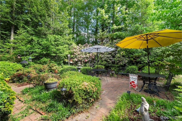 7290 Hill View Dr, Mechanicsville, VA 23111 - view of yard with a patio and outdoor dining area