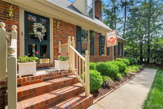 7290 Hill View Dr, Mechanicsville, VA 23111 - property entrance with brick siding and covered porch