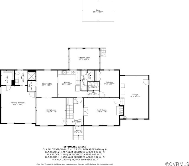 7290 Hill View Dr, Mechanicsville, VA 23111 - home floor plan