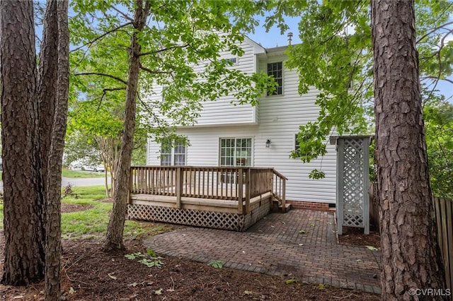 11441 Alder Glen Way, Glen Allen, VA 23059 - rear view of property with a deck, a patio, and crawl space