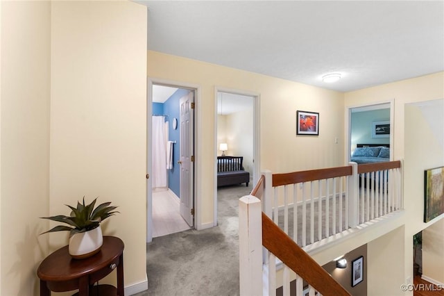 11602 Hardwood Dr, Midlothian, VA 23114 - hall featuring carpet floors and baseboards