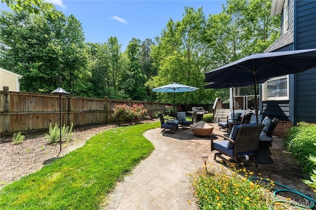 11602 Hardwood Dr, Midlothian, VA 23114 - fenced backyard with a patio