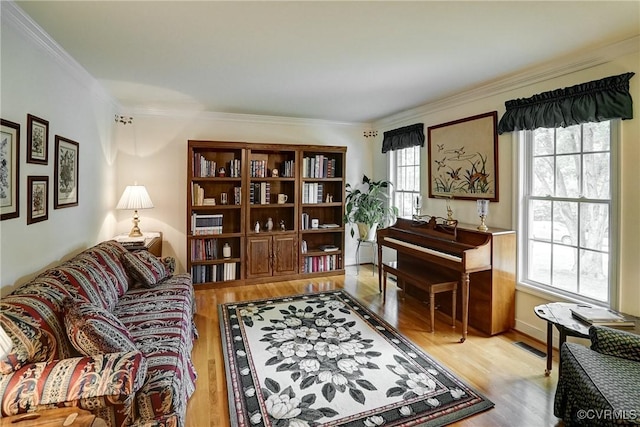 4329 Stebbins St, Chester, VA 23831 - sitting room featuring crown molding and wood finished floors