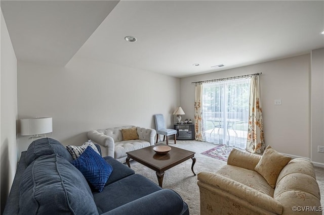 8421 Eden St, Henrico, VA 23228 - living area with light colored carpet and recessed lighting