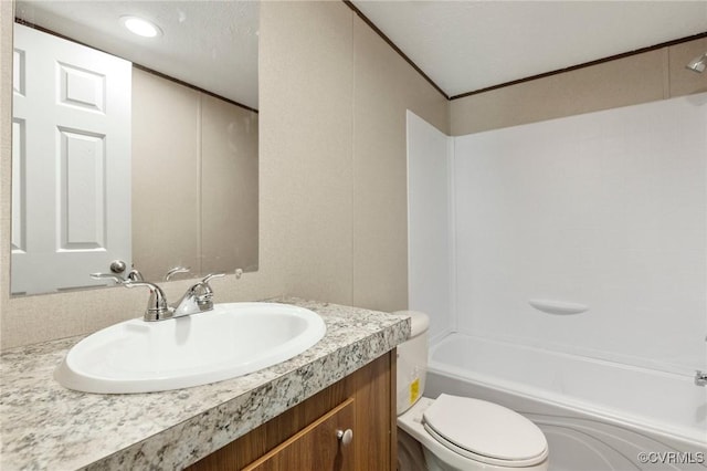 15011 Elm Cottage Rd, Amelia Courthouse, VA 23002 - full bathroom featuring toilet, vanity, and shower / bath combination