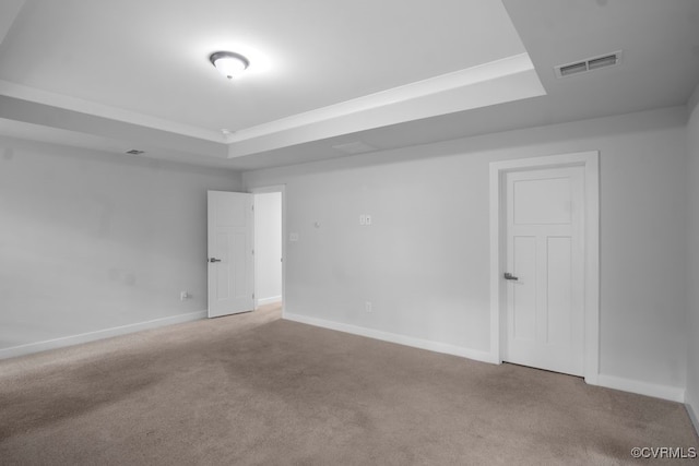 8136 Fedora Dr, Chesterfield, VA 23838 - carpeted spare room featuring a tray ceiling and baseboards