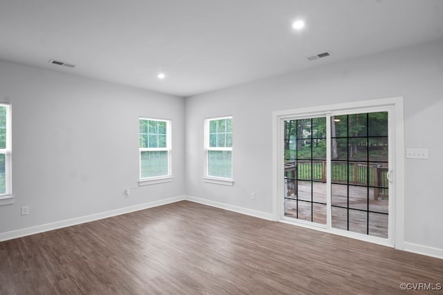 8136 Fedora Dr, Chesterfield, VA 23838 - spare room with wood finished floors, baseboards, and recessed lighting
