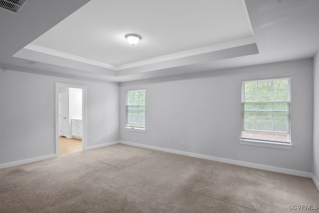 8136 Fedora Dr, Chesterfield, VA 23838 - spare room with a raised ceiling, light carpet, and baseboards