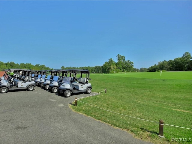 8413 Chandon Ct, Chesterfield, VA 23838 - view of parking / parking lot featuring a putting green and golf course view