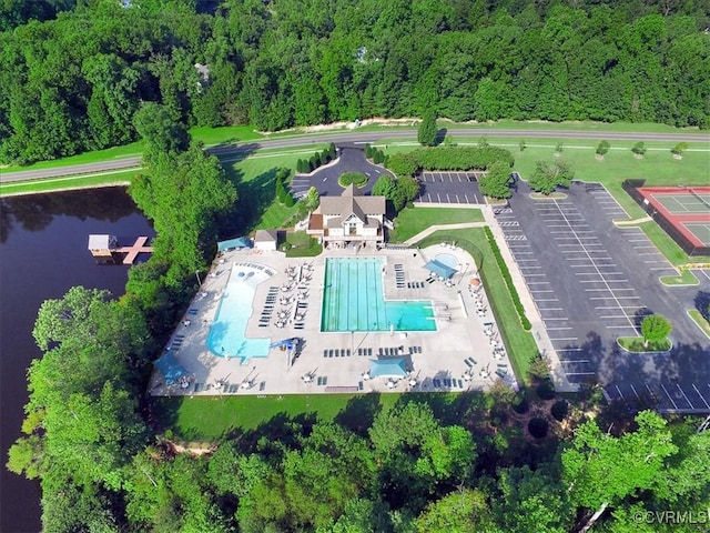 8413 Chandon Ct, Chesterfield, VA 23838 - aerial view of a pool area