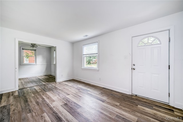 27 Medlock Rd, Sandston, VA 23150 - entryway featuring healthy amount of natural light, wood finished floors, and baseboards