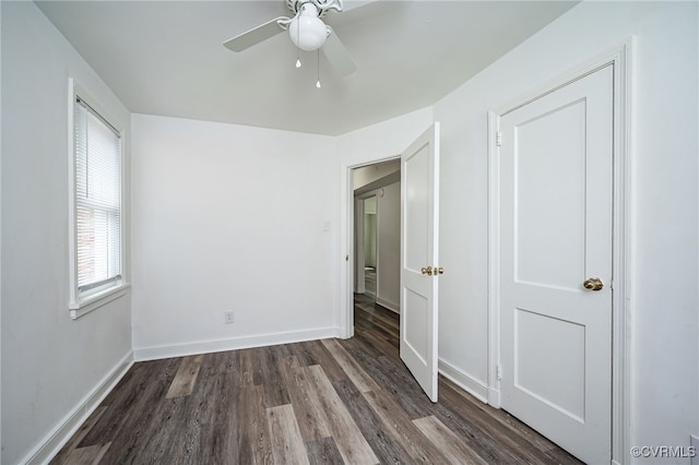 27 Medlock Rd, Sandston, VA 23150 - unfurnished bedroom featuring wood finished floors, baseboards, and a ceiling fan