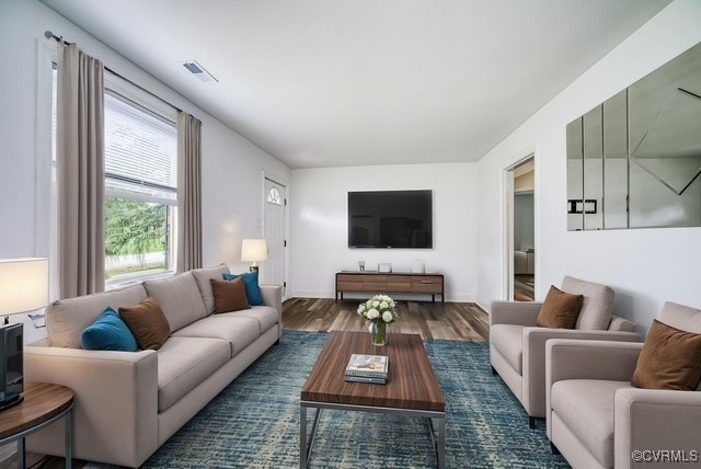 27 Medlock Rd, Sandston, VA 23150 - living room with wood finished floors and baseboards