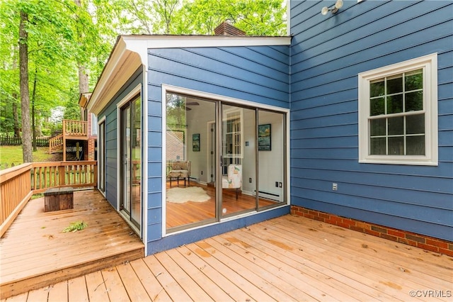 5905 Willow Creek Way, Richmond, VA 23225 - view of deck
