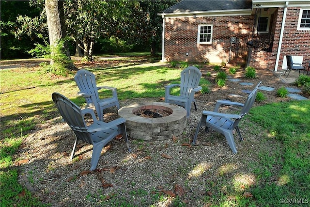 12387 Hanover Courthouse Rd, Hanover, VA 23069 - view of grassy yard with a fire pit