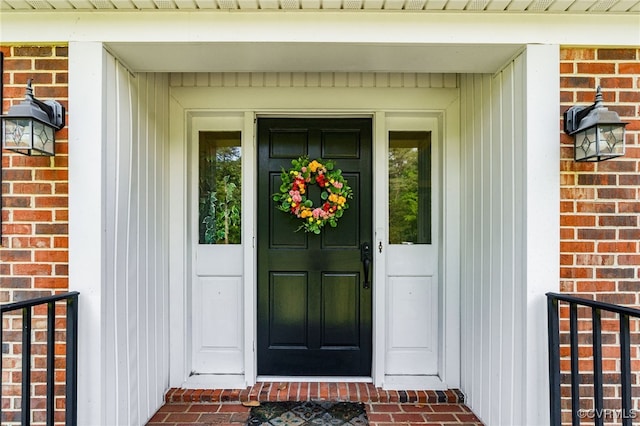 12387 Hanover Courthouse Rd, Hanover, VA 23069 - property entrance with brick siding and board and batten siding