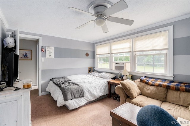 12387 Hanover Courthouse Rd, Hanover, VA 23069 - carpeted bedroom featuring crown molding and ceiling fan