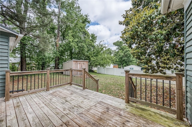 524 Highland Ave, Colonial Heights, VA 23834 - deck featuring a shed and an outdoor structure