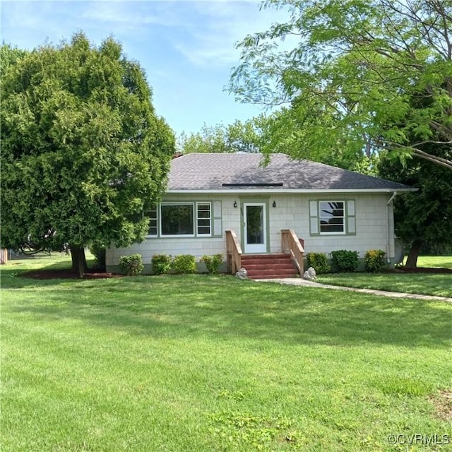 4846 Stanley Dr, Chesterfield, VA 23234 - ranch-style house featuring roof with shingles and a front yard