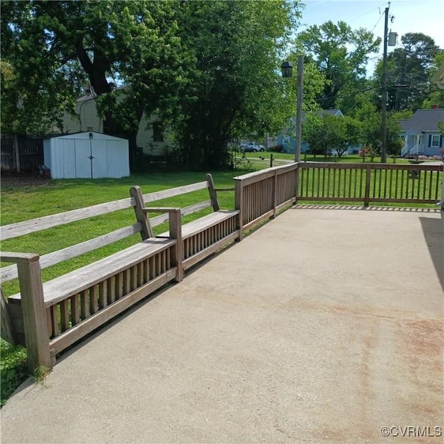 4846 Stanley Dr, Chesterfield, VA 23234 - view of patio featuring a storage unit