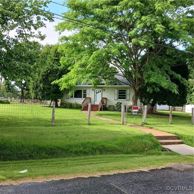 4846 Stanley Dr, Chesterfield, VA 23234 - view of front of property with a fenced front yard