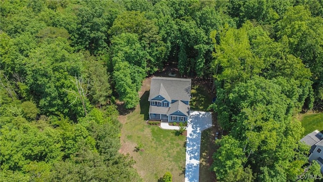 5681 Saint Leger Dr, Providence Forge, VA 23140 - view from above of property featuring a heavily wooded area