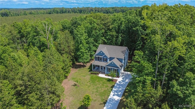 5681 Saint Leger Dr, Providence Forge, VA 23140 - view from above of property featuring a heavily wooded area