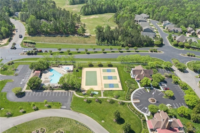 5681 Saint Leger Dr, Providence Forge, VA 23140 - aerial view of property and surrounding area featuring a pool
