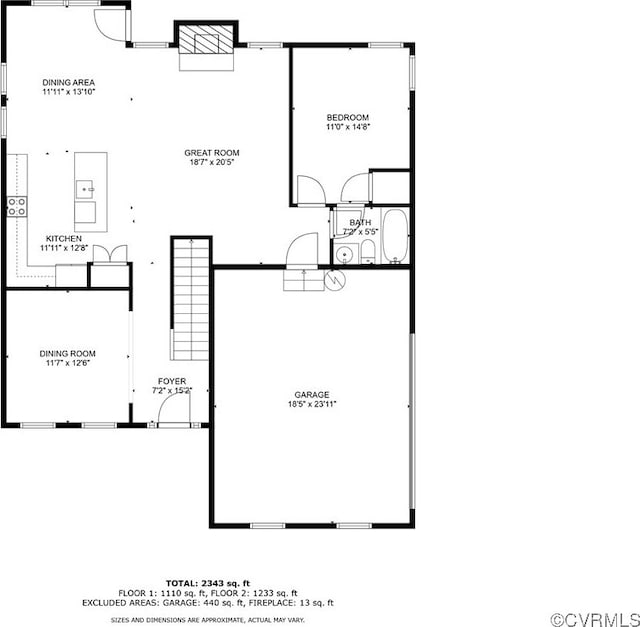5681 Saint Leger Dr, Providence Forge, VA 23140 - floor plan / room layout