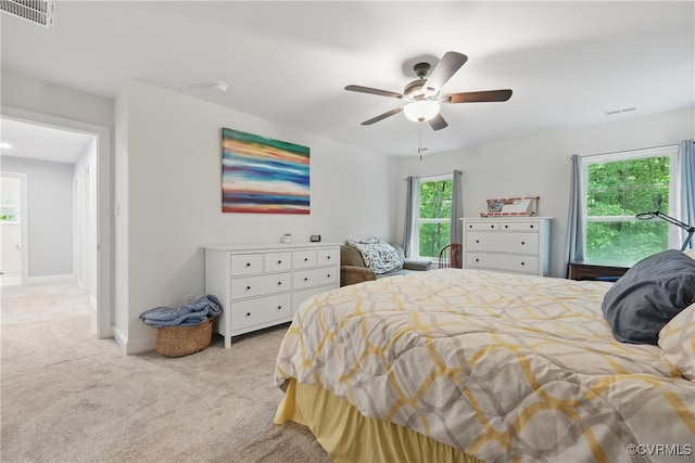 5681 Saint Leger Dr, Providence Forge, VA 23140 - carpeted bedroom featuring a ceiling fan and baseboards