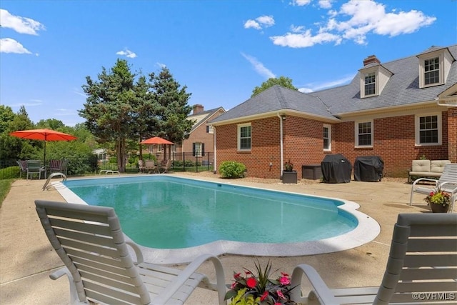 104 Peter Francisco Dr, Hopewell, VA 23860 - view of swimming pool featuring a patio area and grilling area