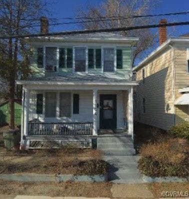 1106 Highland View Ave, Richmond, VA 23222 - view of front of home with a porch