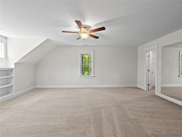 1280 Mill Quarter Rd, Powhatan, VA 23139 - bonus room featuring a ceiling fan and light carpet