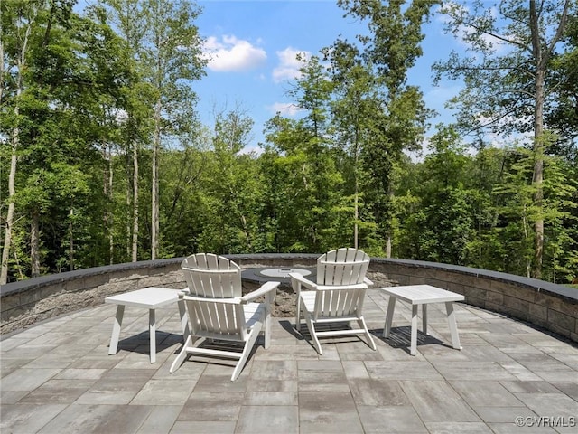 1280 Mill Quarter Rd, Powhatan, VA 23139 - view of patio featuring a fire pit