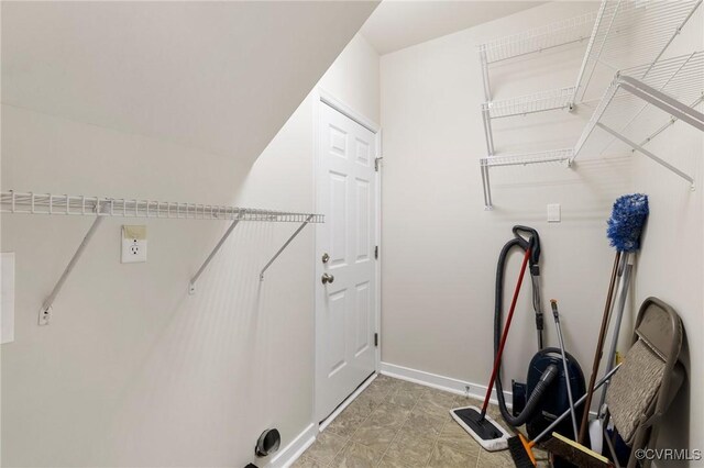 2409 Silver Lake Ter, Midlothian, VA 23112 - laundry room featuring baseboards