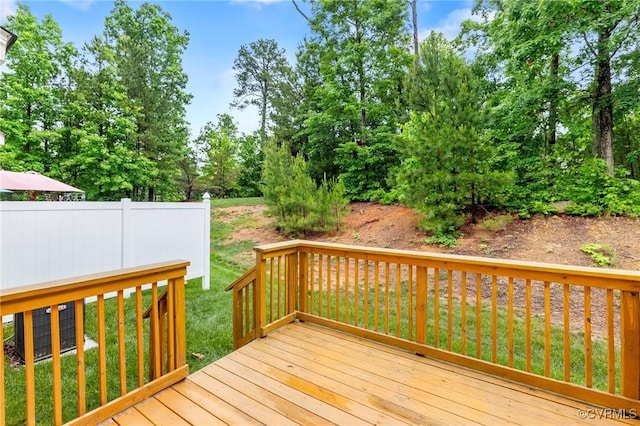 2409 Silver Lake Ter, Midlothian, VA 23112 - wooden terrace with view of scattered trees