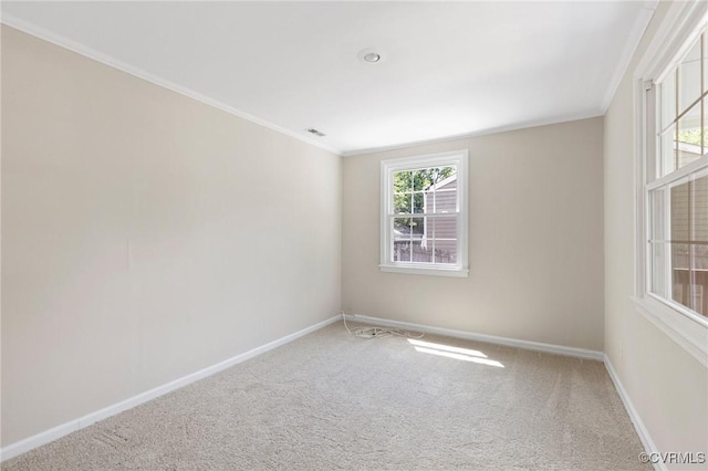 3507 Howard Rd, Henrico, VA 23223 - carpeted spare room with baseboards and ornamental molding