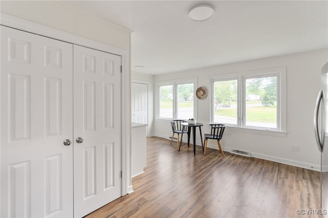 701 Nottoway Ave, Blackstone, VA 23824 - foyer with healthy amount of natural light, baseboards, and light wood-style flooring