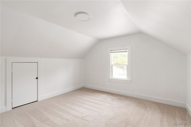 701 Nottoway Ave, Blackstone, VA 23824 - additional living space featuring light colored carpet, lofted ceiling, and baseboards
