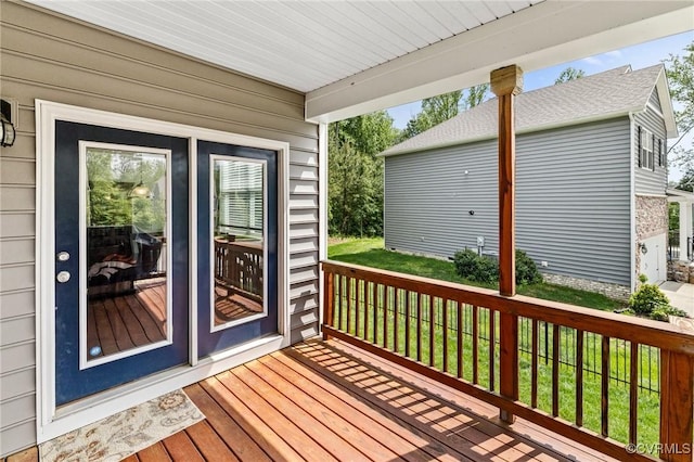 view of deck