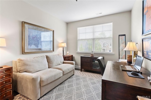 office with baseboards
