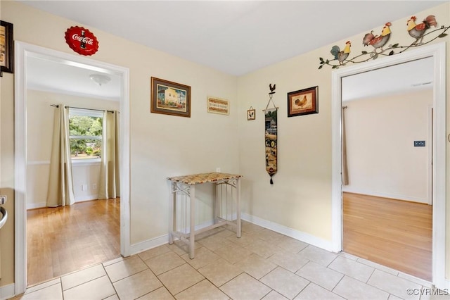 10970 Haverford Ln, North Chesterfield, VA 23236 - hallway with baseboards and light wood-style floors