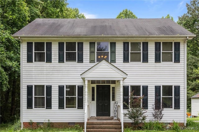 14125 Mountain Rd, Glen Allen, VA 23059 - colonial-style house featuring crawl space