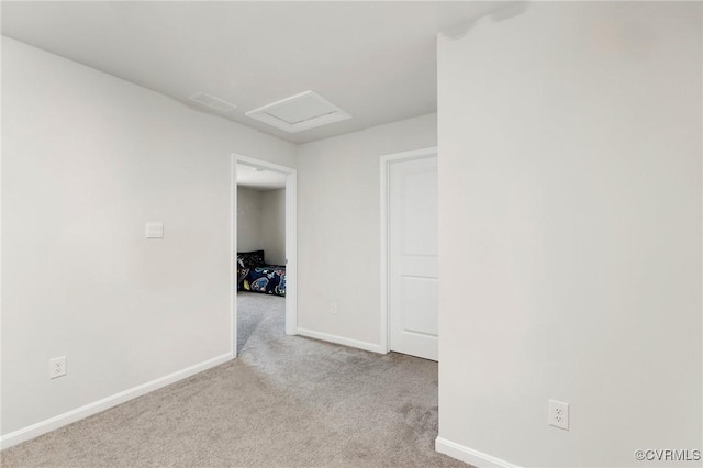 7007 Batten Ct, Chesterfield, VA 23234 - spare room featuring carpet, baseboards, and attic access