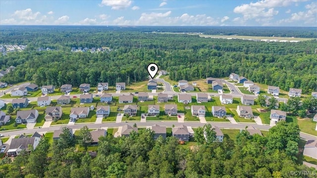 7007 Batten Ct, Chesterfield, VA 23234 - view of property location with a heavily wooded area and nearby suburban area